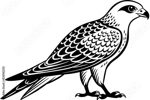 falcon bird silhouette vector illustration