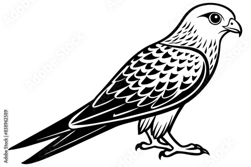 falcon bird silhouette vector illustration