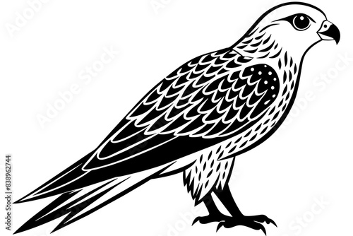 falcon bird silhouette vector illustration