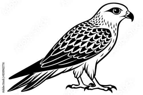 falcon bird silhouette vector illustration