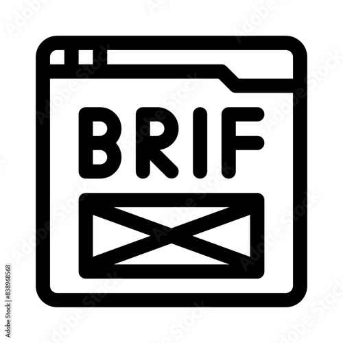 brief line icon