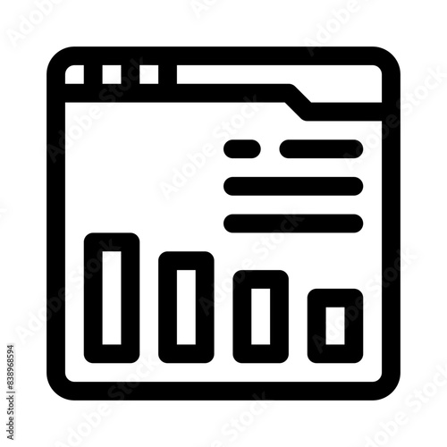 analyze line icon