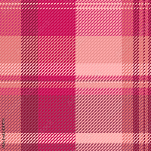 Seamless background textile of pattern check vector with a tartan fabric texture plaid.