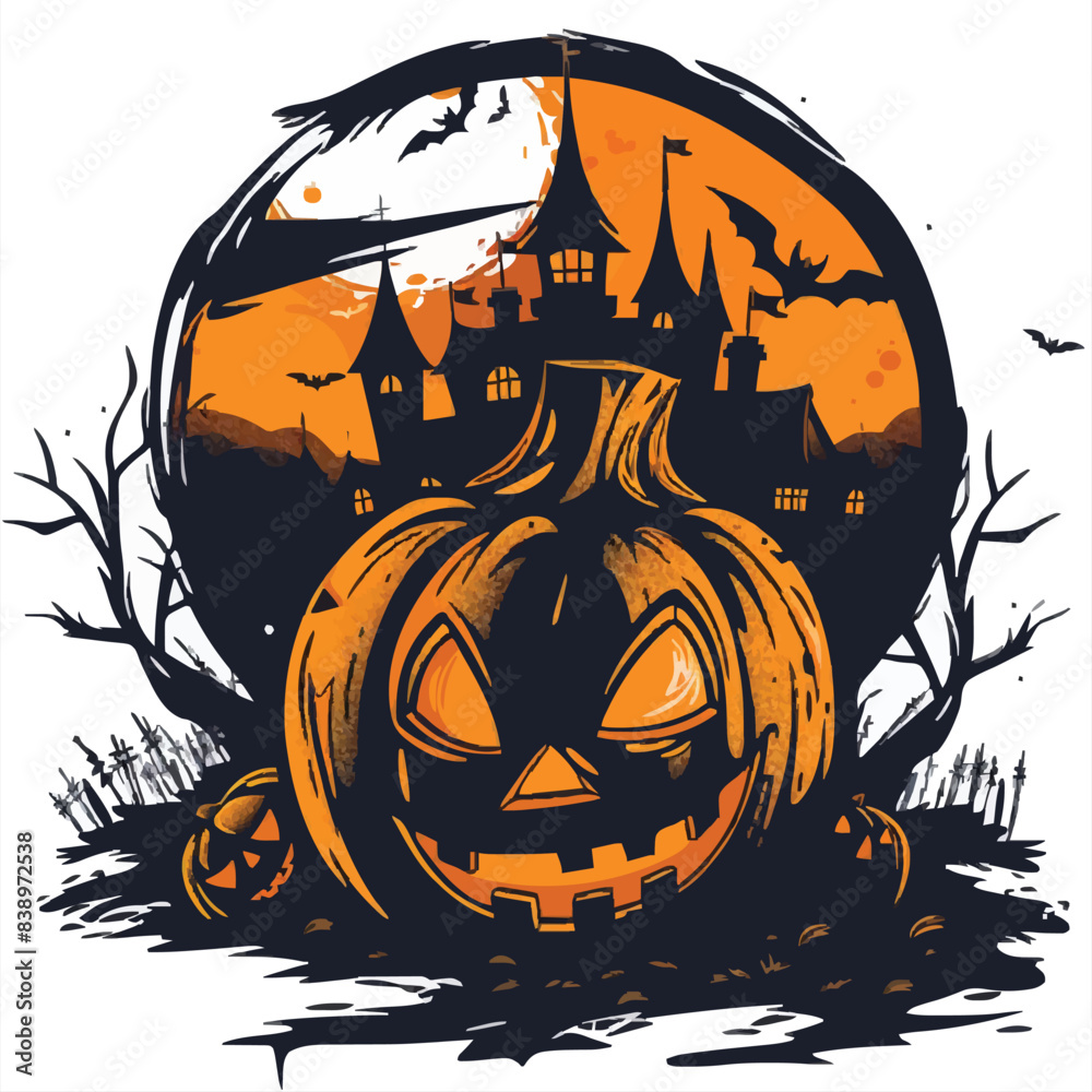 Helloween vector illustration for t-shirt
Helloween vector illustration for t-shirt