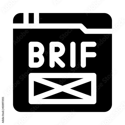 brief glyph icon