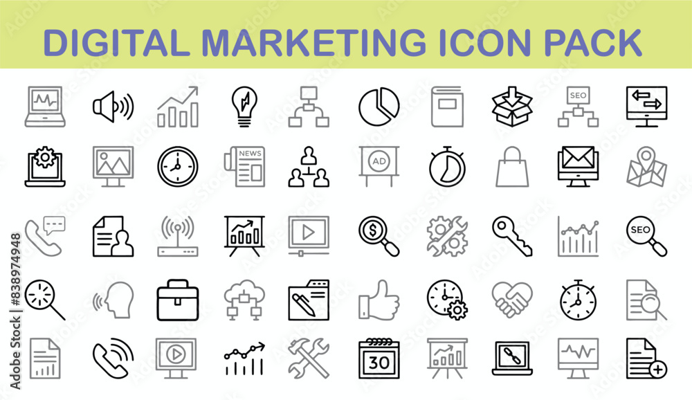 Digital Marketing icon Pack Digital Marketing icon Pack