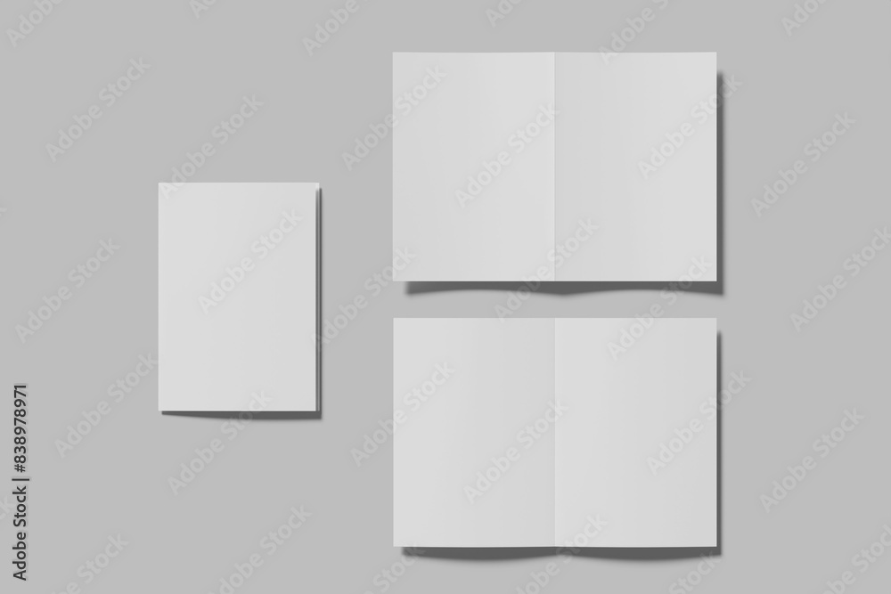 A5 Bifold Brochure Blank Mockup A5 Bifold Brochure Blank Mockup