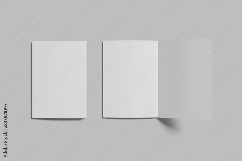A5 Bifold Brochure Blank Mockup A5 Bifold Brochure Blank Mockup