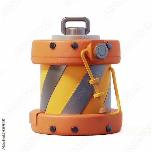 Magnetic separator ores metal mineral stone mining industry icon illustration photo