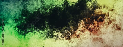 Panel kuchenny z motywem Colorful abstract watercolor painting pastel colors with dark center background