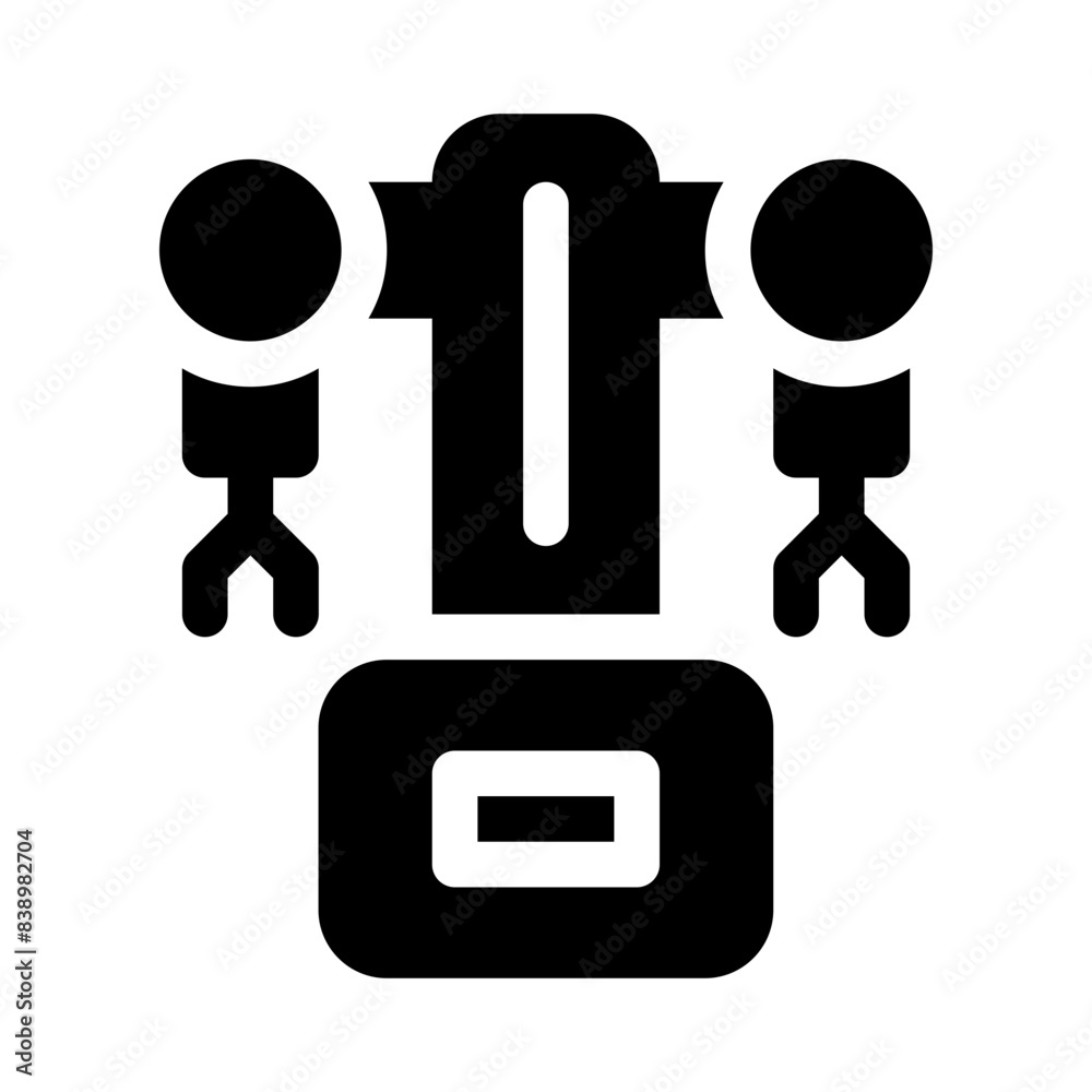 robotic arm glyph icon robotic arm glyph icon