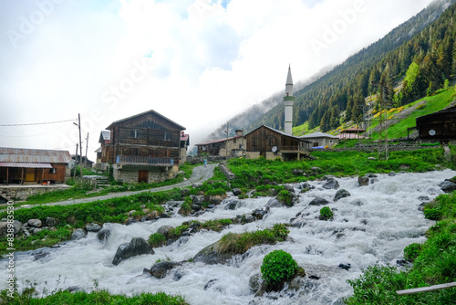 Elevit Plateau in Rize. This plateau . Kackar Mountains region. Rize, Turkey. photo