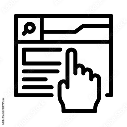 usability line icon