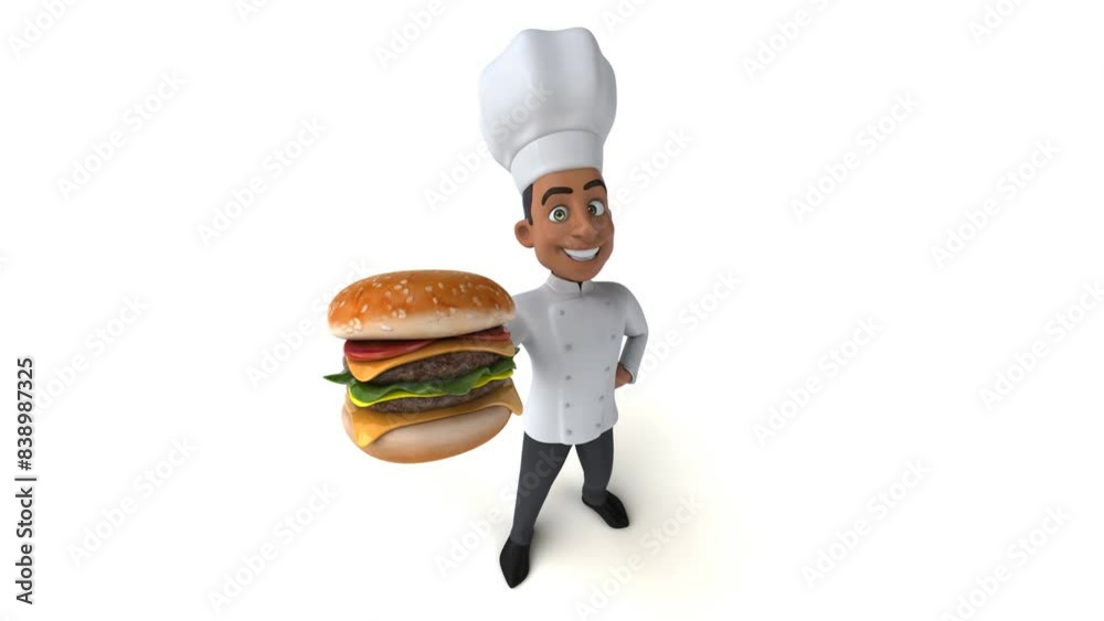 Fun 3D cartoon chef