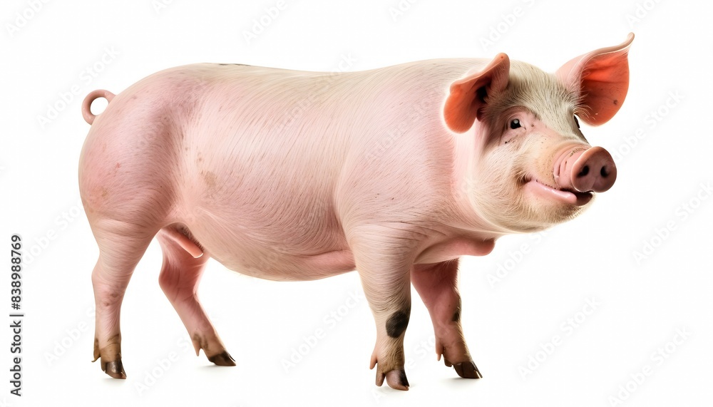 Pig isolated on white background Pig isolated on white background