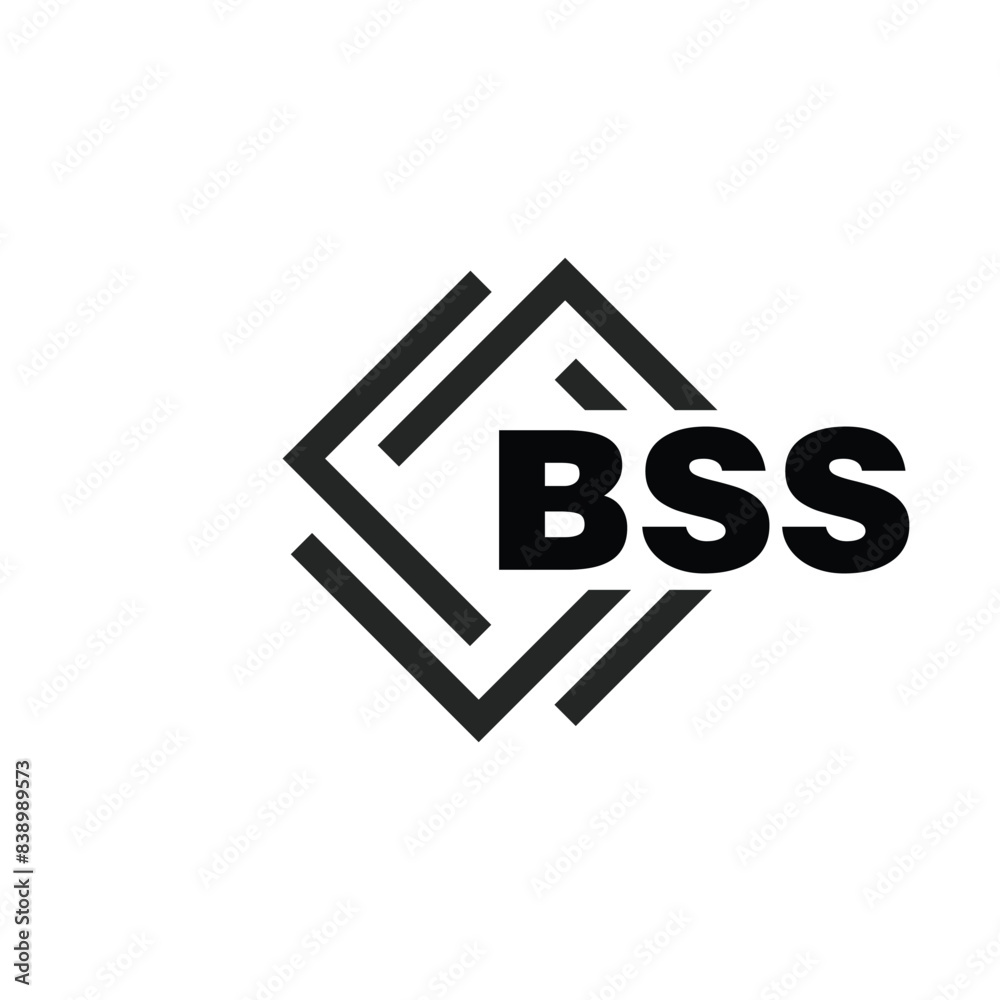 BSS letter logo design on white background. BSS logo. BSS creative initials letter Monogram logo icon concept. BSS letter design