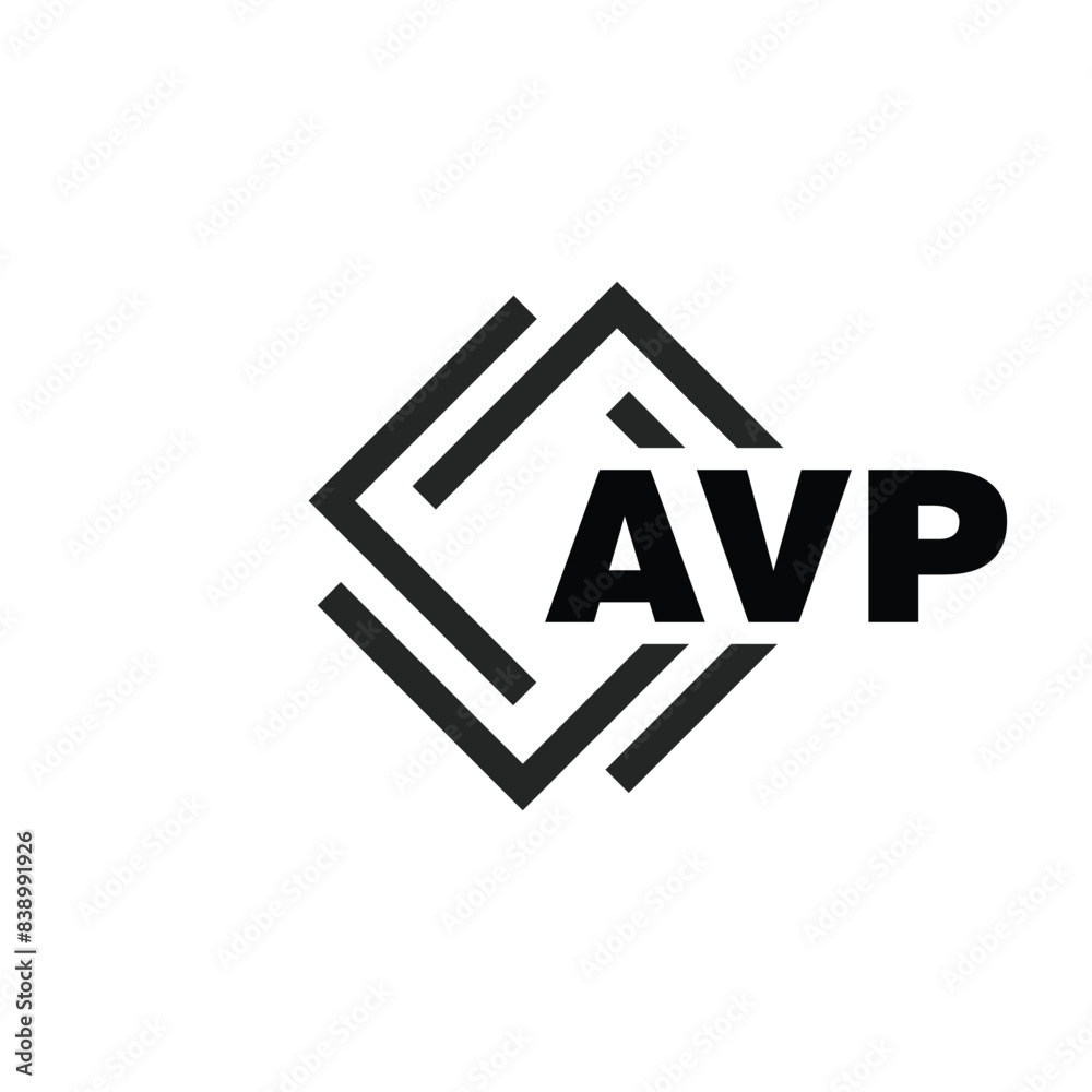 AVP letter logo design on white background. AVP logo. AVP creative initials letter Monogram logo icon concept. AVP letter design