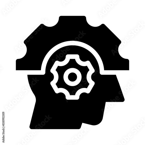 logical thinking glyph icon