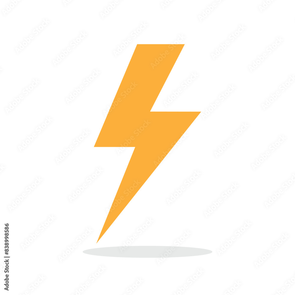 Lightning or electricity icon isolated vector illustration. Lightning or electricity icon isolated vector illustration.