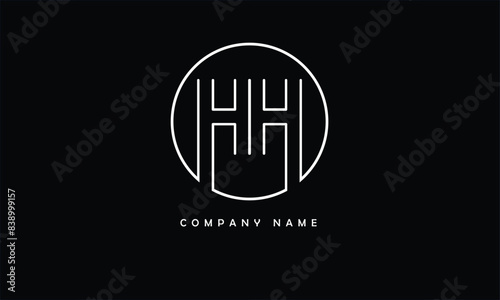 HH, HH Abstract Letters Logo Monogram photo