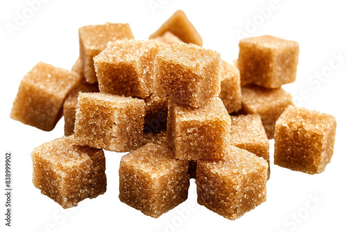 brown sugar isolated on transparent background