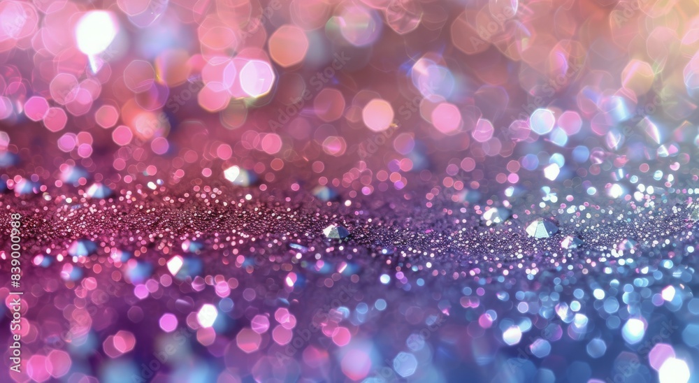 Colorful Glitter and Bokeh Lights Background