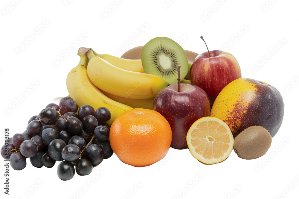 bunch of fruit isolated on transparent background bunch of fruit isolated on transparent background