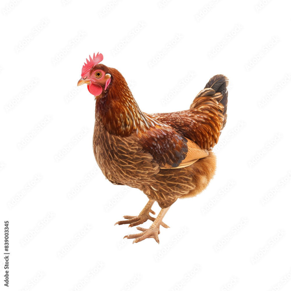 Fototapeta premium chicken on a white background