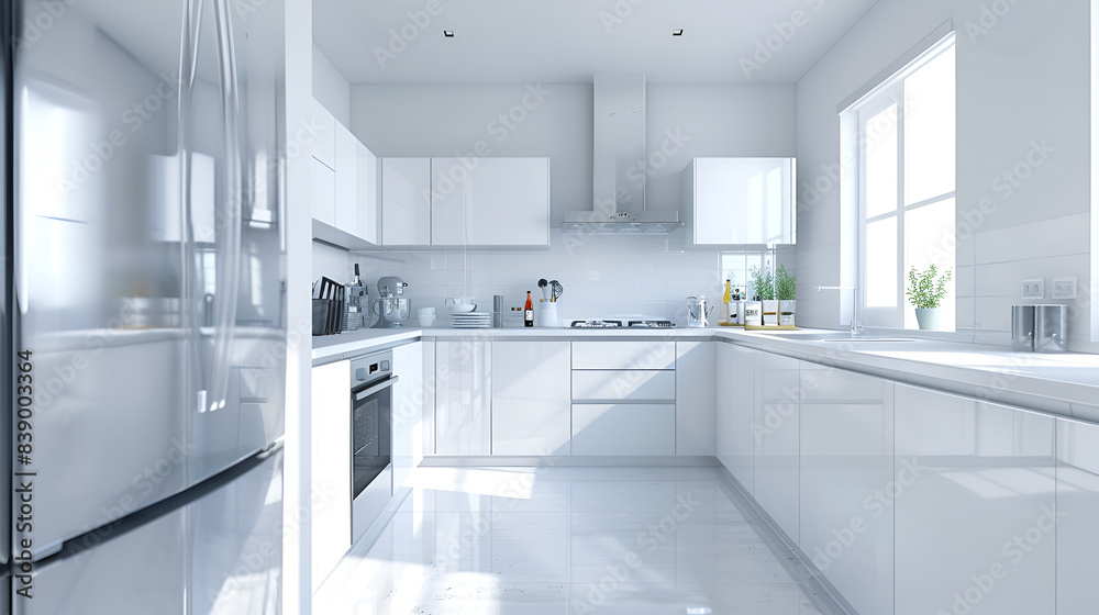Modern interior of a large kitchen with modular furniture in white color,apartment modern nobody chair white contemporary home interior house design kitchen,Minimalist kitchen with white cabinets
Modern interior of a large kitchen with modular furniture in white color,apartment modern nobody chair white contemporary home interior house design kitchen,Minimalist kitchen with white cabinets