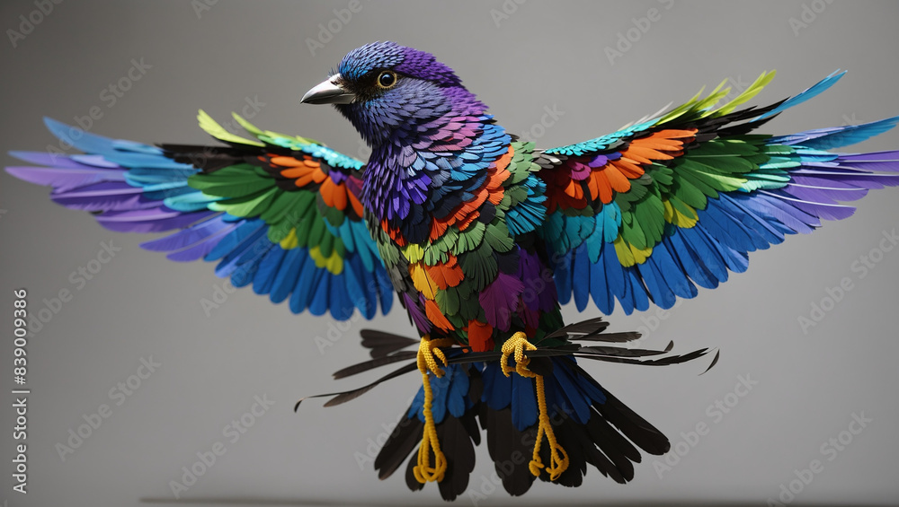 Fototapeta premium blue and yellow macaw