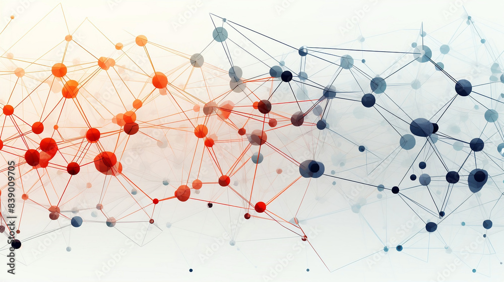 network of connected dots graphics design