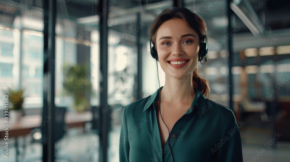 Fototapeta premium woman talking on phone