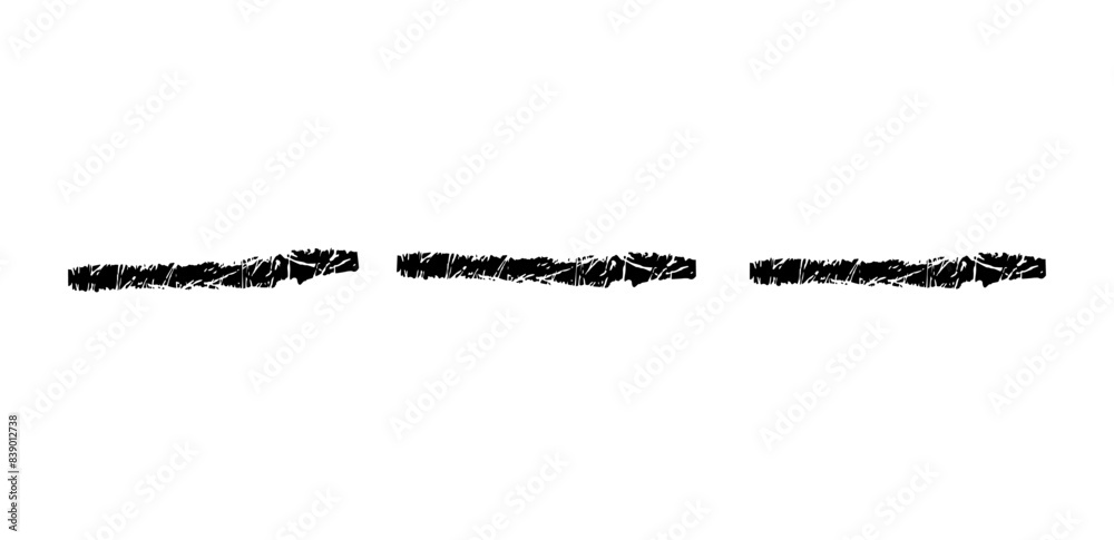 Dry brush mark, pencil squiggle and scribble. Hand drawn vector crayon various line, spiral and doodle. Color rough highlighter, chalk stroke, pencil divider. Curly line. Scratchy