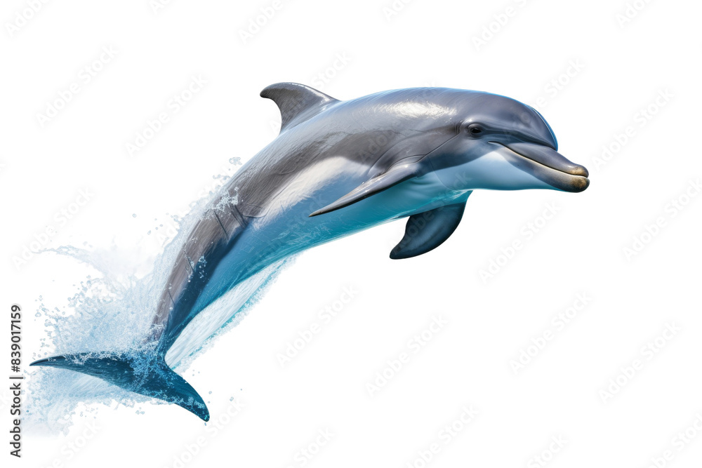 Graceful Dolphin Leaps Towards the Sky on a White or Clear Surface PNG Transparent Background.. Graceful Dolphin Leaps Towards the Sky on a White or Clear Surface PNG Transparent Background..