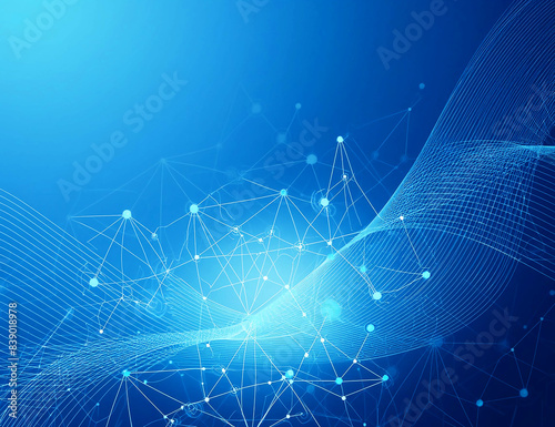 DX/未来的イメージの青いアブストラクト背景31