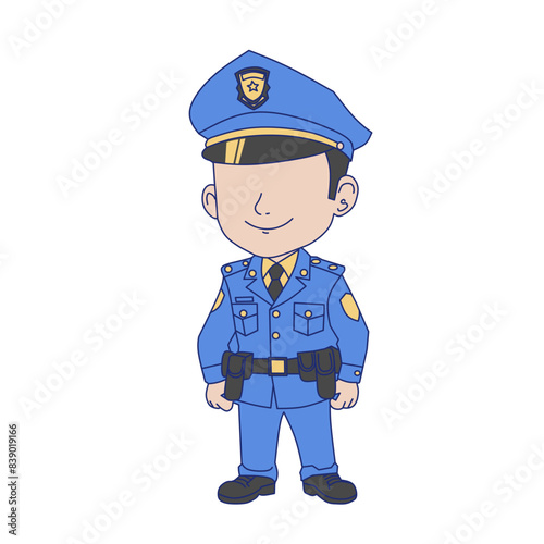 Illustration police Officer