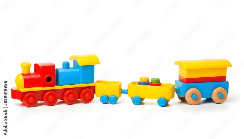 Kid toys isolated on white background Kid toys isolated on white background