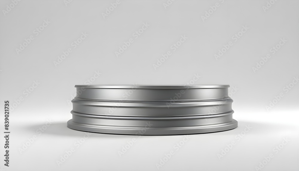 Metal podium isolated on white background Metal podium isolated on white background