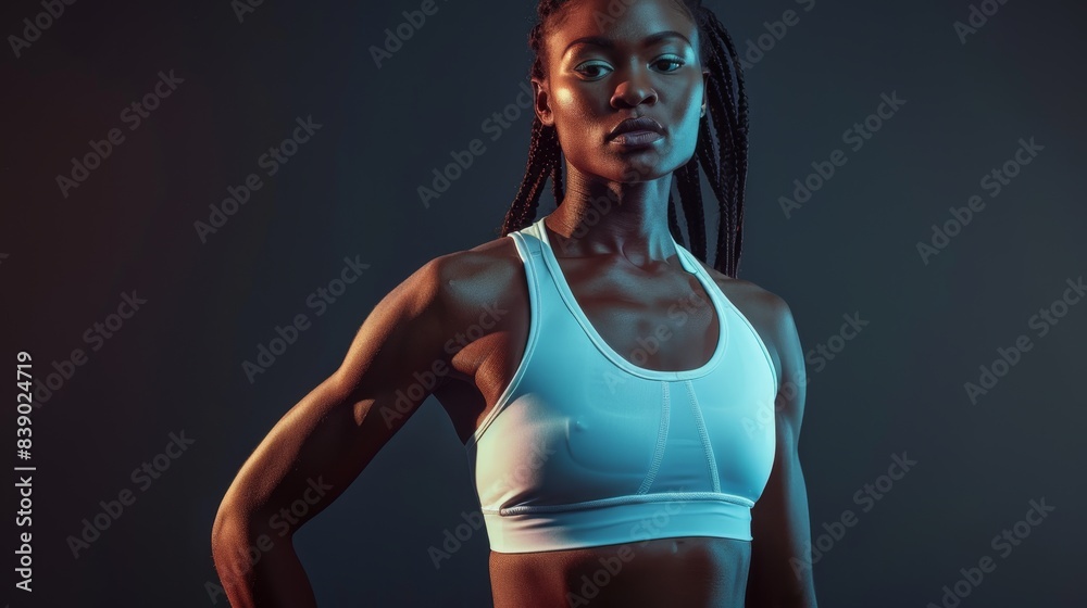 The determined fitness athlete The determined fitness athlete