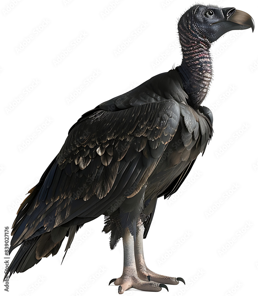 Obraz premium A vulture isolated on a transparent background PNG