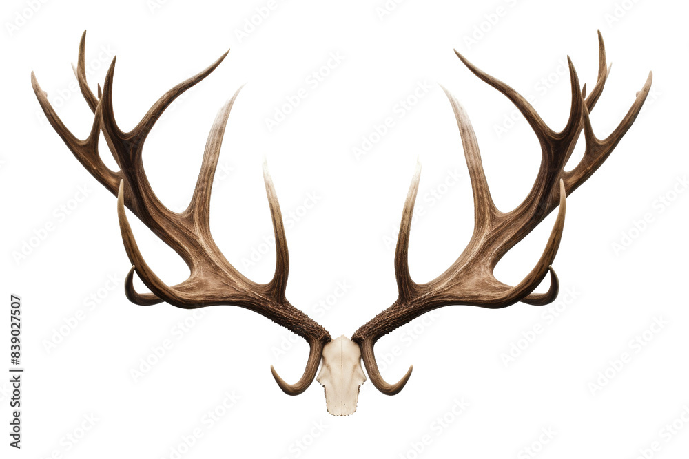 Majestic Antlers Dancing in Silence on a White or Clear Surface PNG Transparent Background.. Majestic Antlers Dancing in Silence on a White or Clear Surface PNG Transparent Background..
