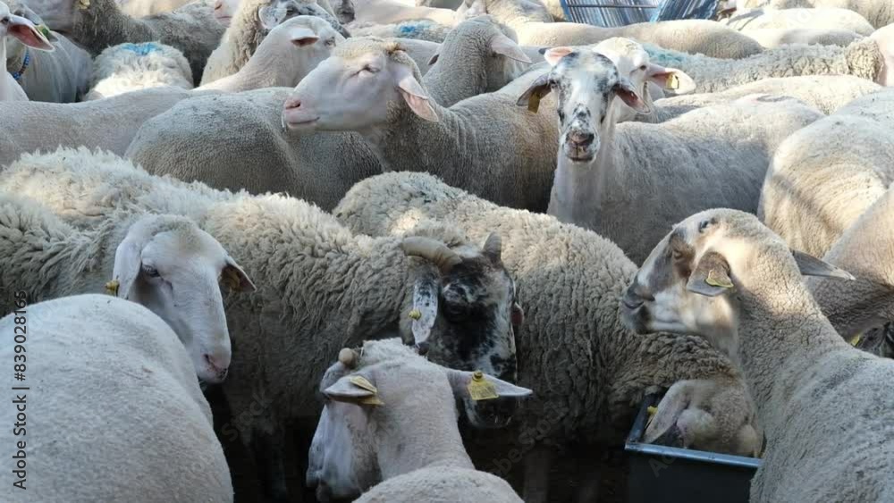 A sacrificial goat is being fed at a makeshift livestock market ahead of the Muslim festival of Eid al-Adha, in Turkey. Eid al-Adha is the holiest of the two Muslim holidays celebrated each year A sacrificial goat is being fed at a makeshift livestock market ahead of the Muslim festival of Eid al-Adha, in Turkey. Eid al-Adha is the holiest of the two Muslim holidays celebrated each year