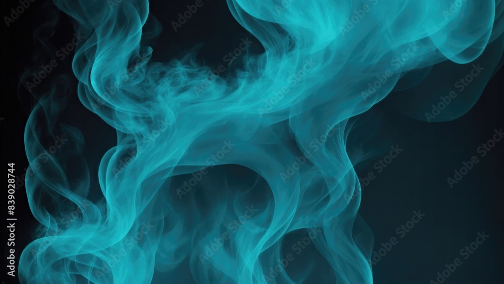 Smoky Cyan Background Smoky Cyan Background