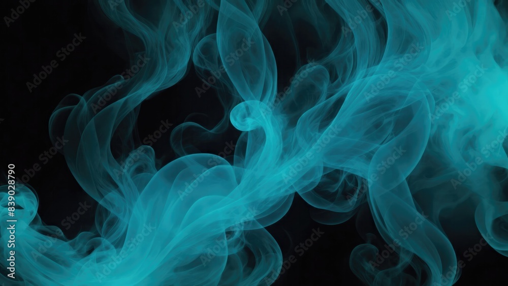 Smoky Cyan Background Smoky Cyan Background