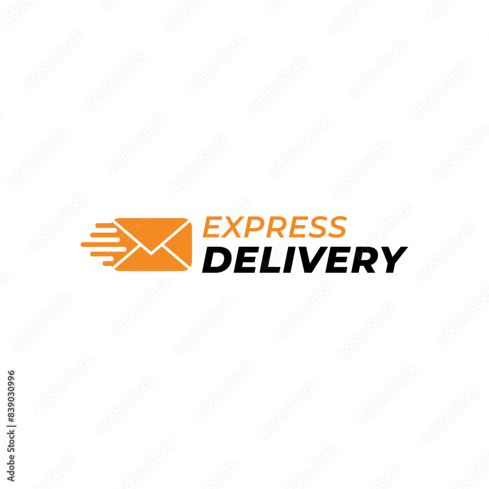 Naklejka premium Fast mail Logo Design Template. Vector Illustration.