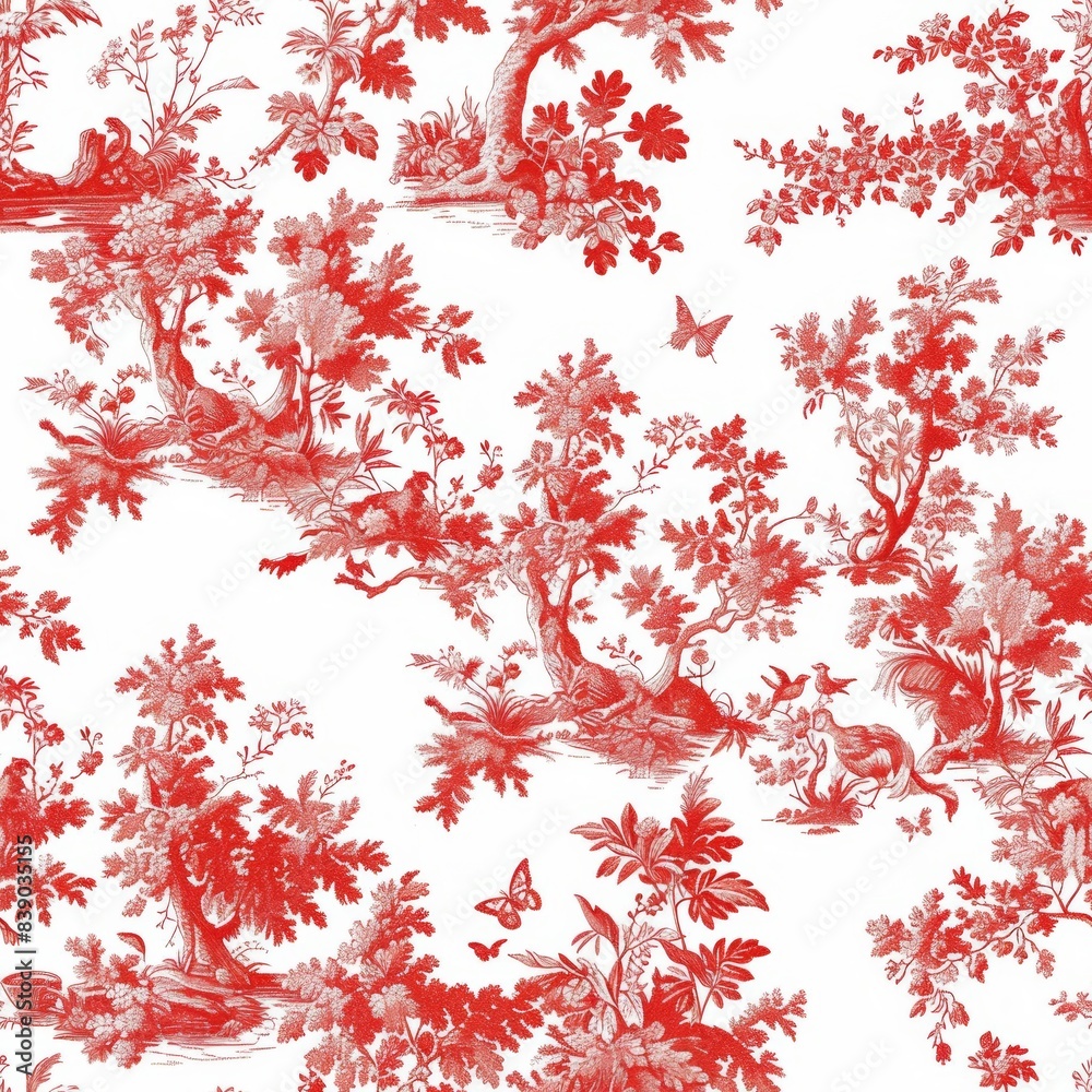 A seamless pattern in red and white A seamless pattern in red and white