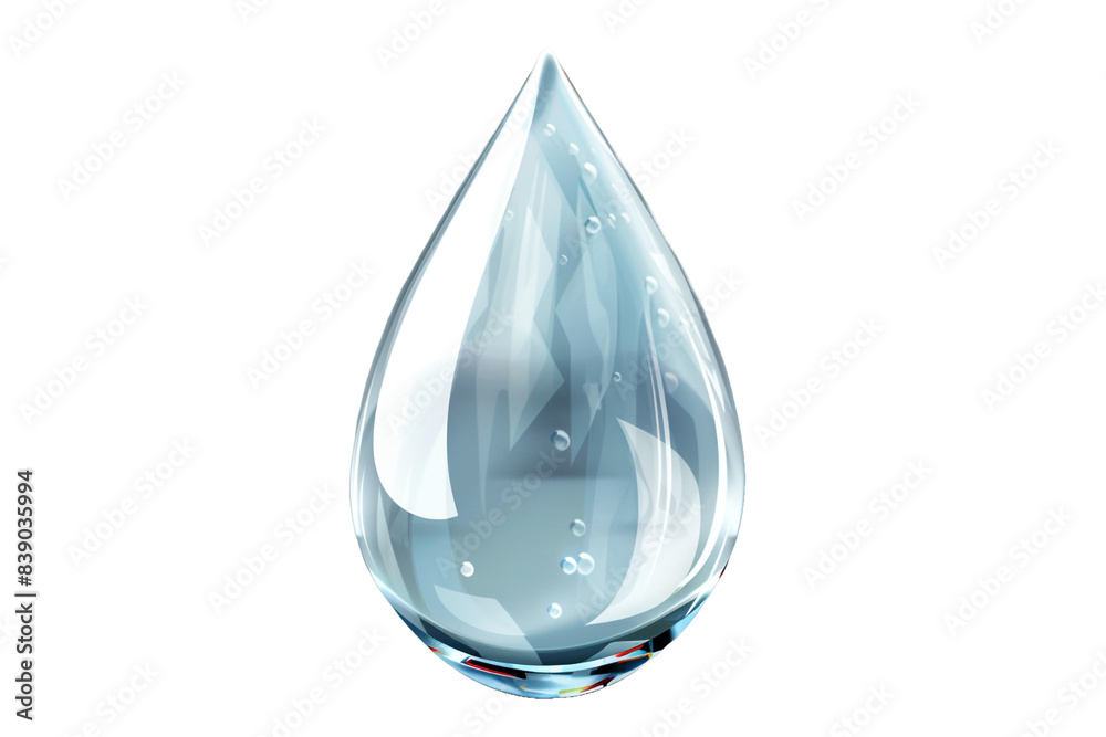 Drop of water isolated on transparent background Drop of water isolated on transparent background