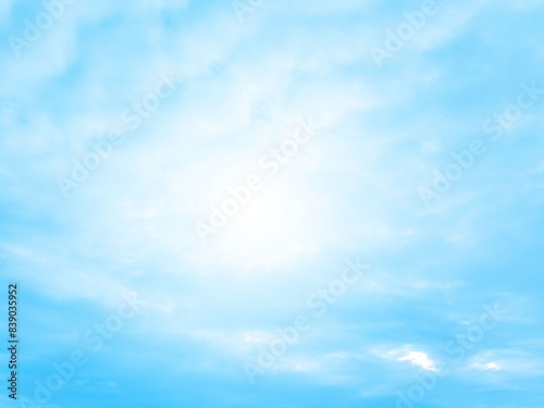 Beautiful blue sky background with clouds