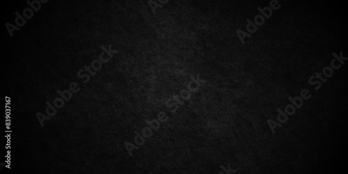 Dark Black background texture, old vintage charcoal black backdrop paper with watercolor. Abstract background with black wall surface, black stucco texture. Black gray satin dark texture luxurious.