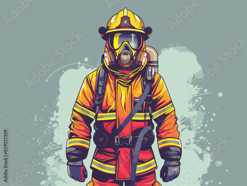 Heroic Firefighter: A Defender in Blazing Adversity